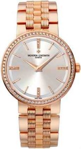 Vacheron Constantin Patrimony Traditionnelle Small (RG-Diamonds/Silver/ Bracelet) 25557/Q01R-9277
