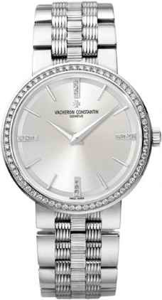 Vacheron Constantin Patrimony Traditionnelle Small (WG-Diamonds/Silver/ Bracelet) 25557/Q01G-9276