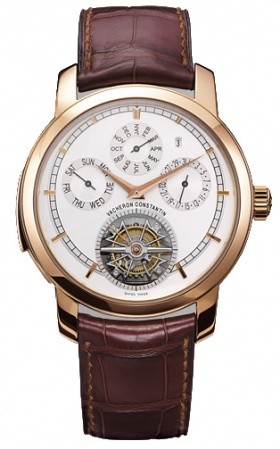 Vacheron Constantin Patrimony Traditionnelle Tourbillon (RG / Silver / Leather) 80172/000R-9300