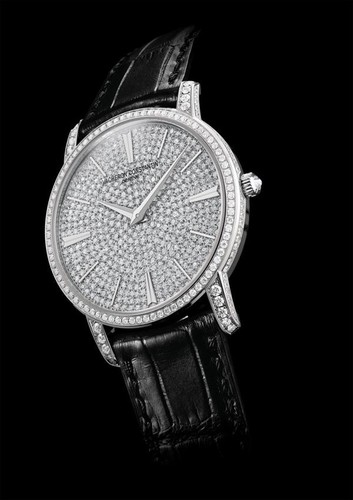 Vacheron Constantin Patrimony traditionnelle (WG-Full Pave/Leathes Strap) 81579/000G-9274