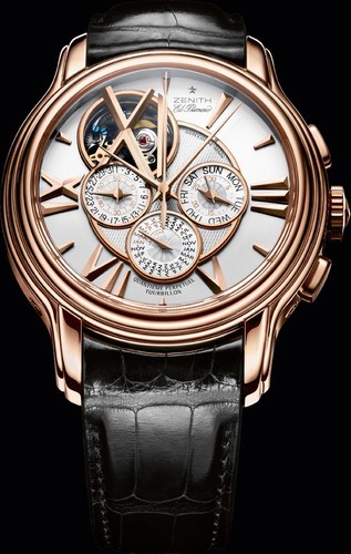 Zenith Academy Tourbillon Quantieme Perpetual (RG / Silver / Leather) 18.1260.4033/02.C505