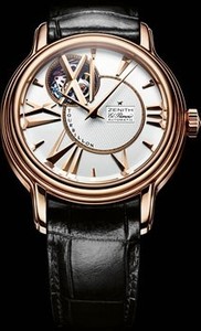 Zenith Academy Tourbillon (RG/Silver Guilloche/Leather) 18.0240.4041/01.C495