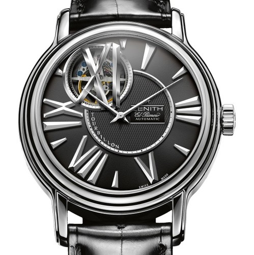 Zenith Academy Tourbillon (WG/Black Guilloche/Leather) 65.0240.4041/21.C610