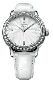 Zenith Baby Star Elite (SS-Diamonds/White Guilloche/White Leather) 16.1220.67/02.C664