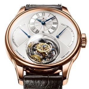 Zenith Christophe Colomb (RG / Silver / Leather Strap) 35.2210.8804/01.C631