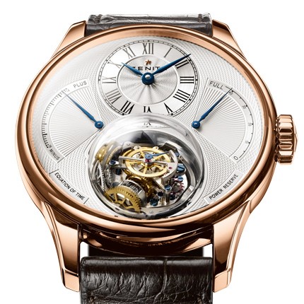 Zenith Christophe Colomb (RG / Silver / Leather Strap) 35.2210.8804/01.C631