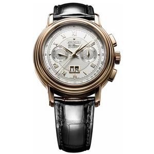 Zenith ChronoMaster Grande Date (RG/Silver Guilloche/Leather) 18.0240.4010/01.C495