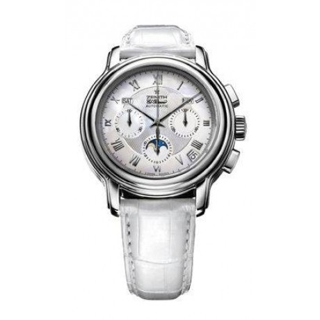 Zenith ChronoMaster Moonphase Lady (SS/White MOP/Leather) 03.1230.410/80.C664.GB