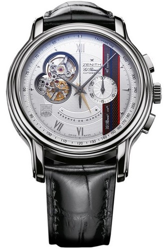 Zenith Chronomaster Open Anniversary (SS/Silver Guilloche/Leather) 03.1260.4021/69.C505