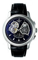Zenith Chronomaster Open Gde Date (SS/Black Guilloche/Leather) 03.1260.4039/21.C505