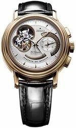 Zenith Chronomaster Open Retrograde date (RG/Silver Guilloche/Leather) 18.0240.4023/01.C495