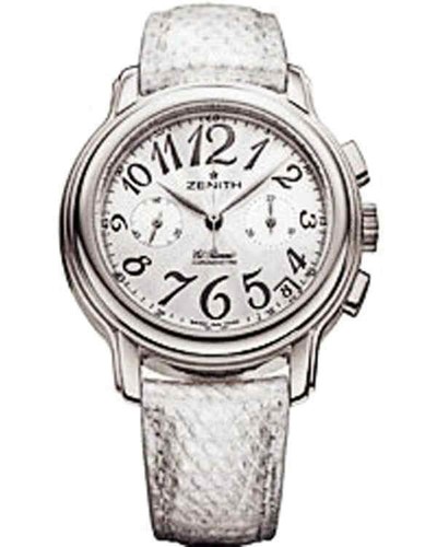 Zenith Chronomaster Star El Primero Diamonds (Silver / Steel / Leather) 16.1230.4002/01.c508