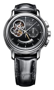 Zenith Chronomaster T Open (Steel / Black / Leather) 03.0240.4021/21.c495