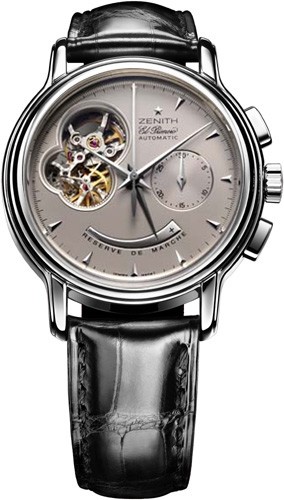 Zenith Chronomaster T Open (Steel / Cobalt / Leather) 03.0240.4021/73.c495