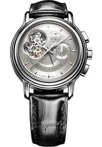 Zenith Chronomaster T Open (Steel / Silver / Leather) 03.0240.4021/02.c495