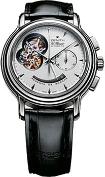 Zenith Chronomaster T Open (Steel / White / Leather) 03.0240.4021/01.c495