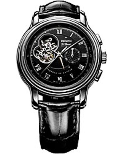 Zenith Chronomaster XXT Open (Steel / Guilloche Black / Leather) 03.1260.4021/22.C505