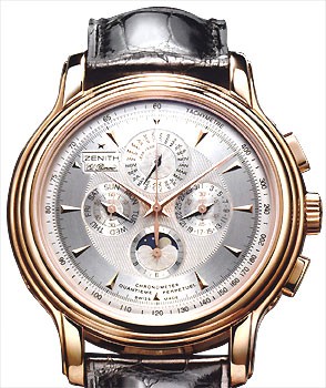 Zenith Chronomaster XXT Quantieme Perpetual (RG / Black / Leather) 18.1260.4003/01.C505
