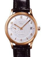Zenith Class Elite Automatic (RG / Silver Guilloche / Leather) 17.1125.680/02.c490