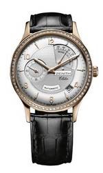 Zenith Class Elite Resertve de Marche (RG- Diamond/Silver Guilloche/Leather) 22.1125.685/01.C490