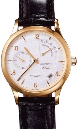 Zenith Class Elite Reserve de Marche (RG / Silver / Leather) 18.1125.685/01.c490