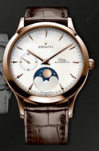 Zenith Class Lady Moonphase (RG / White / Leather) 18.1225.692/80.C665