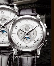 Zenith Class Moonphase El Primero (SS/Silver Guilloche/Leather) 03.0510.4100/02.C492.GB