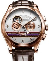 Zenith Class Open Anniversary (RG/Silver Guilloche/Leather) 18.0520.4021/69.C491