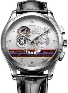 Zenith Class Open Anniversary (SS/Silver Guilloche/Leather) 03.0520.4021/69.C492