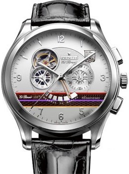 Zenith Class Open Anniversary (SS/Silver Guilloche/Leather) 03.0520.4021/69.C492