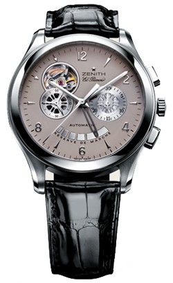 Zenith Class T Open (Steel / Grey / Leather) 03.0510.4021/73.C492