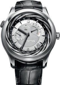Zenith Class Traveller Elite Multicity (SS/Silver Guilloche/Leather) 03.0520.687/01.C678