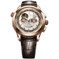 Zenith Class Traveller Open Multicity (RG/Silver Guilloche/Leather) 18.0520.4037/02.C661