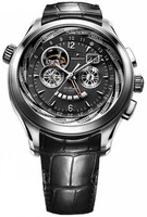 Zenith Class Traveller Open Multicity (SS/Black Guilloche/Leather) 03.0520.4037/22.C660