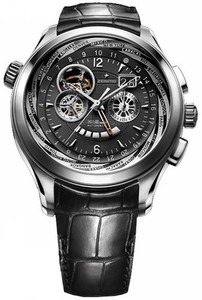Zenith Class Traveller Open Multicity (SS/Black Guilloche/Leather) 03.0520.4037/22.C660