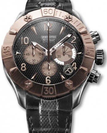 Zenith Defy Classic Chrono Aero (RG-SS / Black / Leather) 86.0526.4000/21.C648