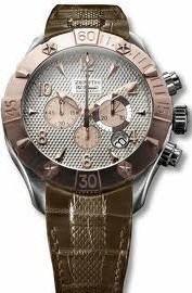 Zenith Defy Classic Chrono Aero (RG-SS / Silver / Leather) 86.0526.4000/01.C649