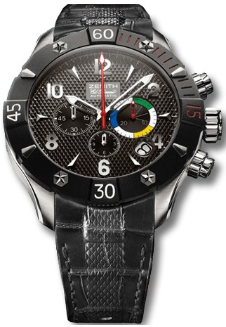 Zenith Defy Classic Chrono Aero (SS / Black / Leather) 03.0526.4000/21.C648
