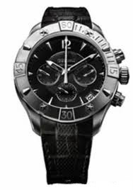 Zenith Defy Classic chronograph Lady (SS/Black Guilloche/Rubber) 03.0506.4000/21.R642