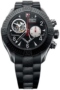 Zenith Defy Classic Open Air Fly Back (SS/Grey Guilloche/Rubber) 03.0531.4021/21.R672