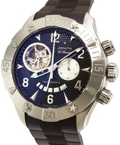 Zenith Defy Classic Open Brown Steel (SS/Brown Guilloche/Rubber 03.0526.4021/75.R650