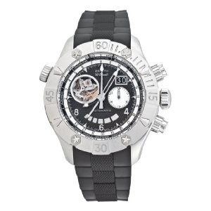Zenith Defy Classic Open Gde Date Multicity (SS/Black Guilloche/Rubber) 03.0526.4037/21.R642