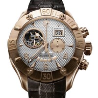 Zenith Defy Classic Open Gde Date (RG/Silver Guilloche/Leather) 18.0526.4037/01.C649