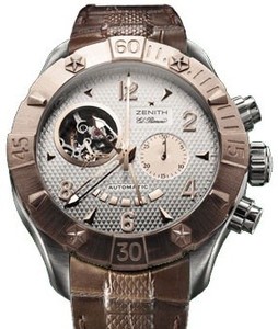 Zenith Defy Classic Open (RG-SS / Silver / Leather) 86.0526.4021/01.C649