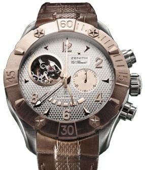 Zenith Defy Classic Open (RG-SS / Silver / Leather) 86.0526.4021/01.C649