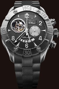 Zenith Defy Classic Open (SS / Black / Rubber) 03.0526.4021/21.R642