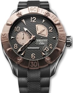 Zenith Defy Classic Power Reserve (RG-SS / Black / Rubber) 86.0516.685/21.R642