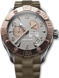 Zenith Defy Classic Power Reserve (RG-SS / Silver / Rubber) 86.0516.685/01.M517
