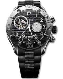 Zenith Defy Classic T Open (SS / Black / Rubber) 03.0516.4021/21.R642