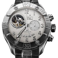 Zenith Defy Classic T Open (SS / Silver / Leather) 03.0516.4021/01.C648